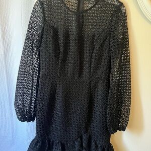 Elegant Black Lace Dress